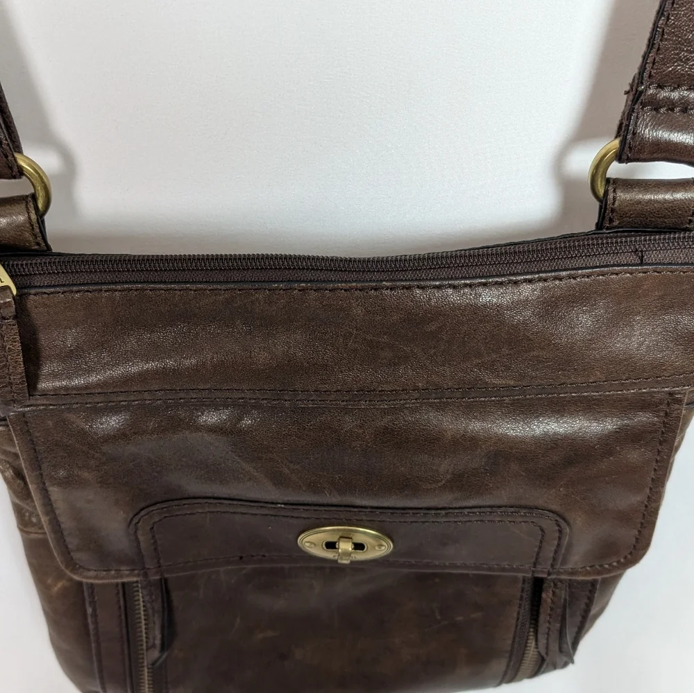 Brown Leather Men's Bag